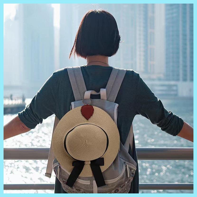 Kẹp Nón Da PU Hình Chiếc Lá Hít Nam Châm Đơn Giản Và Bền tdevn tdevn