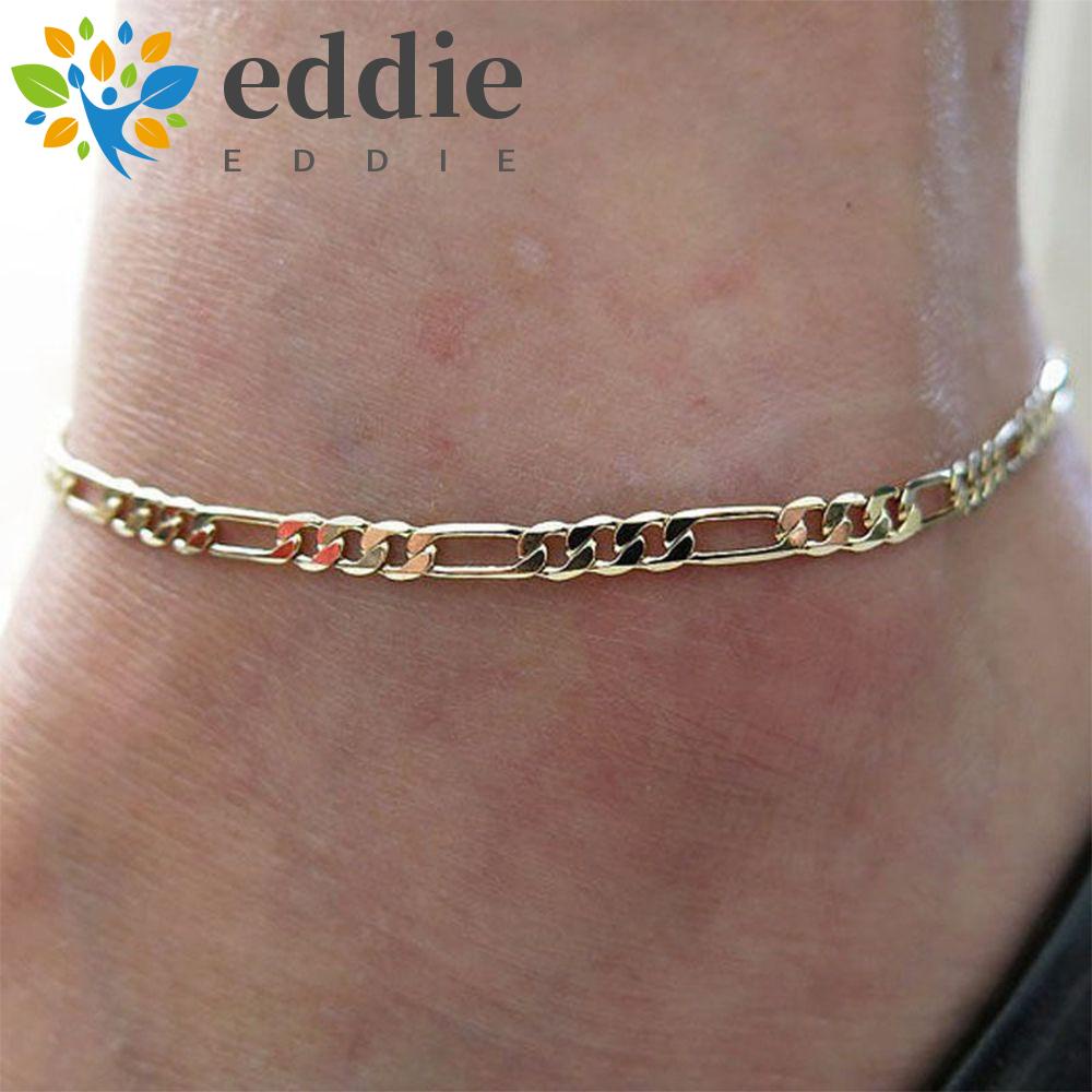 Lắc Chân 26EDIE Thời Trang Dành Cho Nữ|1 Cái Trang Sức Liên Kết Figaro Hợp Kim