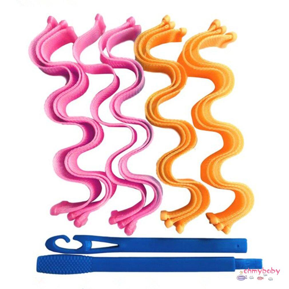 [InStock] 12 Chiếc Tự Làm Máy Uốn Tóc 30 Cm Kiểu Con Lăn Gậy Không Nhiệt Dụng Cụ Sóng Form Tạo [Z/4]