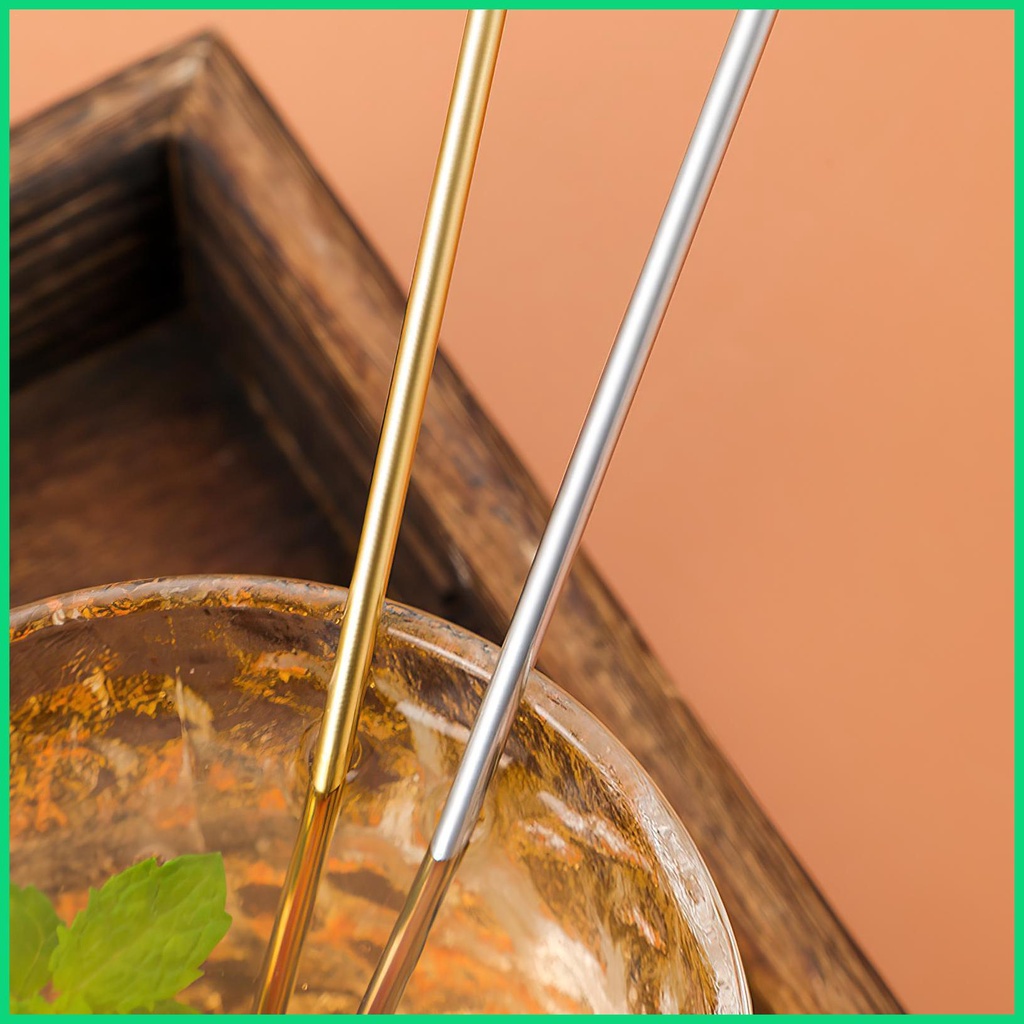 Set 10 Que Khuấy Đồ Uống Bằng Thép Không Gỉ 304