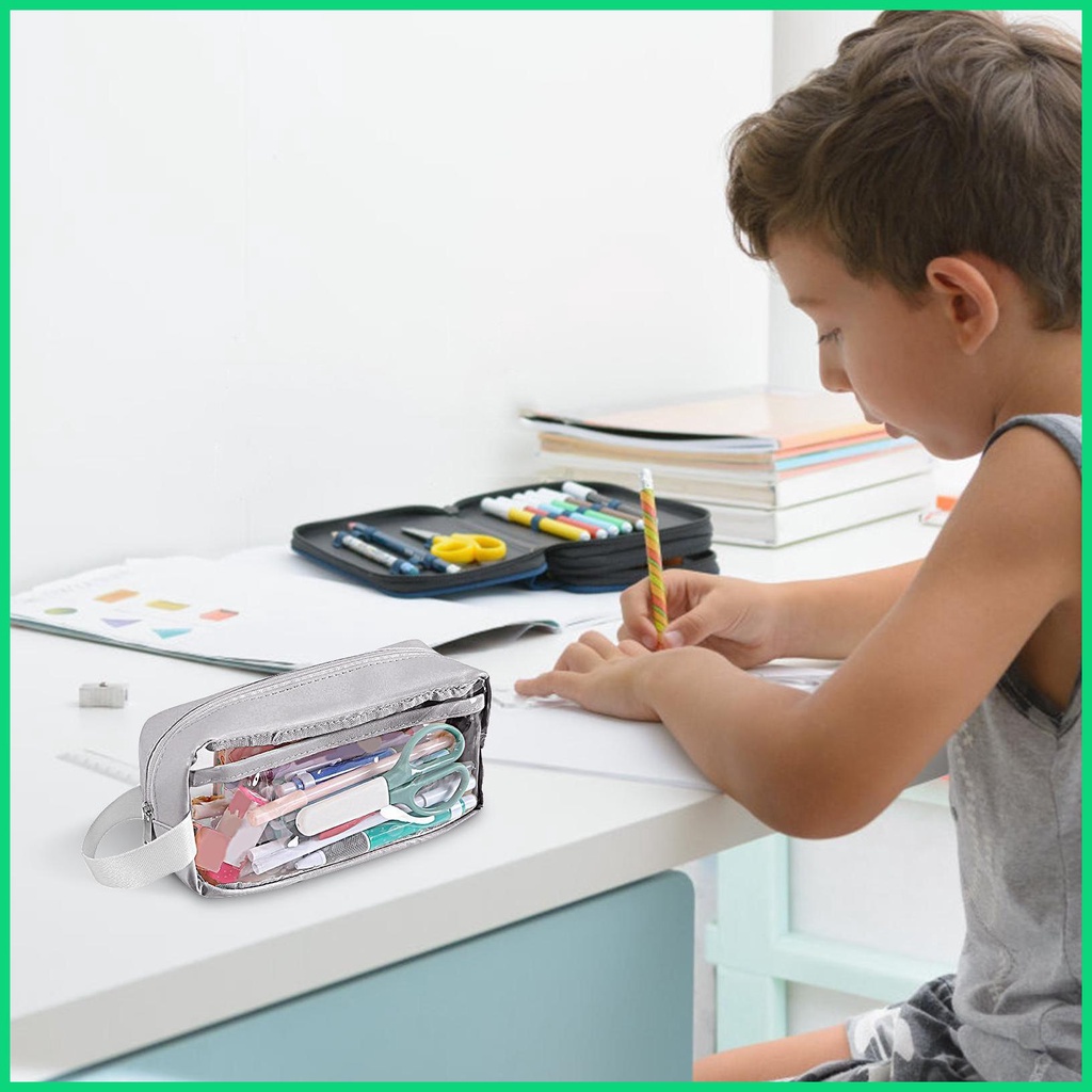 Túi Đựng Bút Trong Suốt Sức Chứa Lớn Tiện Dụng