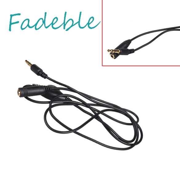 Dây Cáp Nối Dài Tai Nghe 3.5mm M / F Dài 1M Kèm Nút Điều Chỉnh Âm Lượng