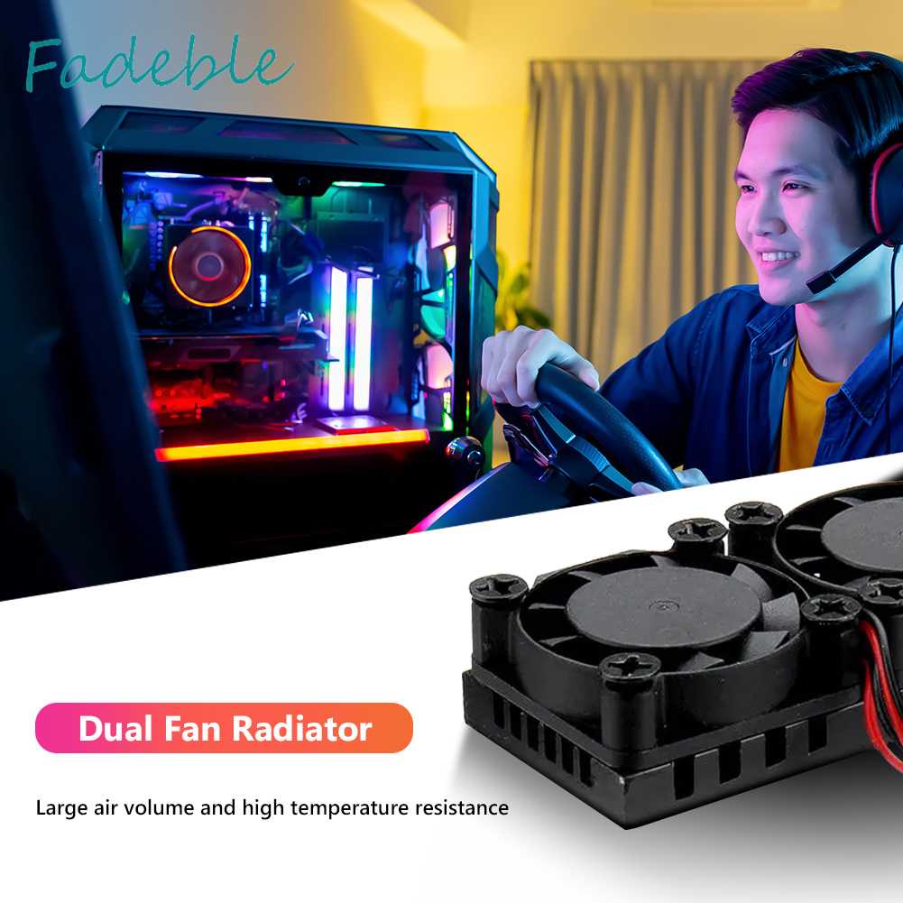 Quạt Kép Tản Nhiệt Cho Raspberry Pi 3 Model B +