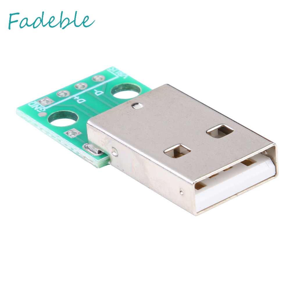 Set 10 Mô Đun Cấp Nguồn USB Loại A Đầu Đực Sang DIP 2.54mm PCB