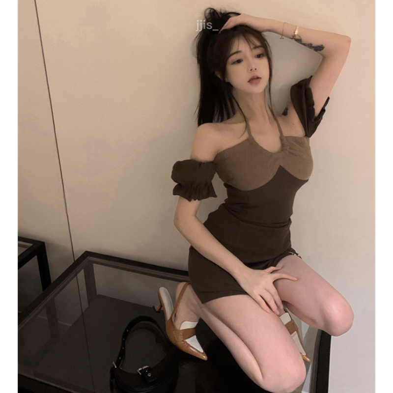 Đầm Ngắn Tay Dáng Ôm Thời Trang Quyến Rũ Cho Nữ