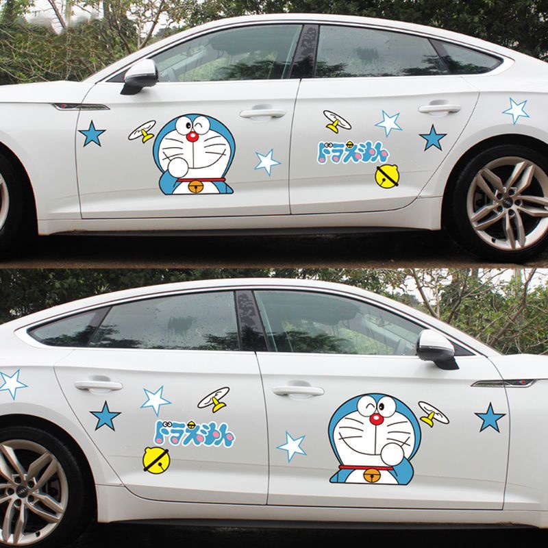 Miếng Dán Trang Trí Xe Hơi Hình Doraemon Sáng Tạo