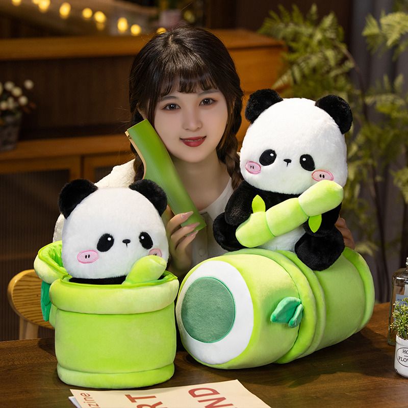 🔥HOT🔥2 trong 1 dễ thương gấu trúc và tre tubedoll bán nóng Douyin / quà tặng trẻ em quà tặng sinh nhật