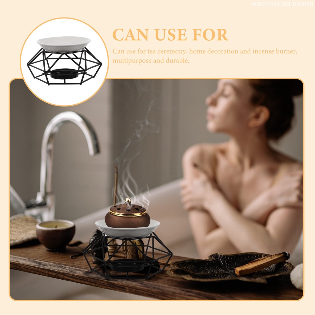 Giá Đỡ Nến Khuếch Tán Tinh Dầu Bằng Gốm Phong Cách Vintage Dành Cho Văn Phòng