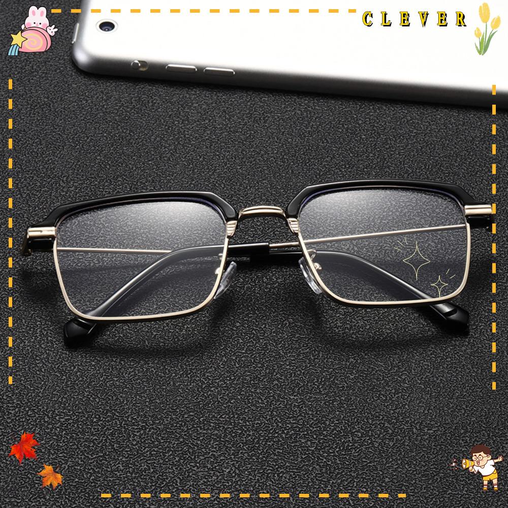 Kính Đọc Sách Nửa Gọng Kim Loại Chống Ánh Sáng Xanh Cho Nam Và Nữ