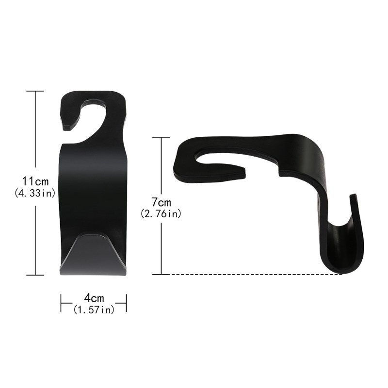 Bộ 4 Móc Treo Túi Đựng Đồ Gắn Ghế Trước Xe Hơi Tiện Dụng