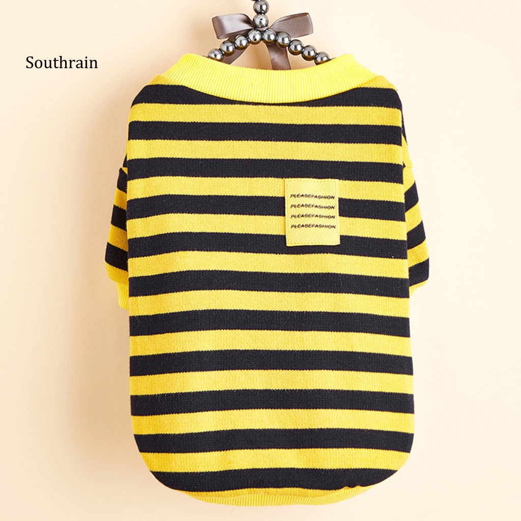 Áo Khoác Cardigan Họa Tiết Kẻ Sọc Hai Lớp Cài Nút Thời Trang Mùa Hè Cho Cún Cưng