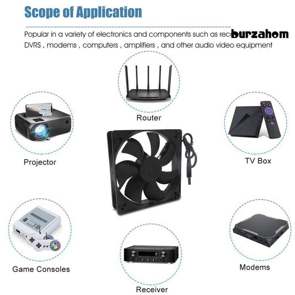 Quạt Làm Mát USB Tạo Tiếng Ồn Thấp Cho Gia Đình