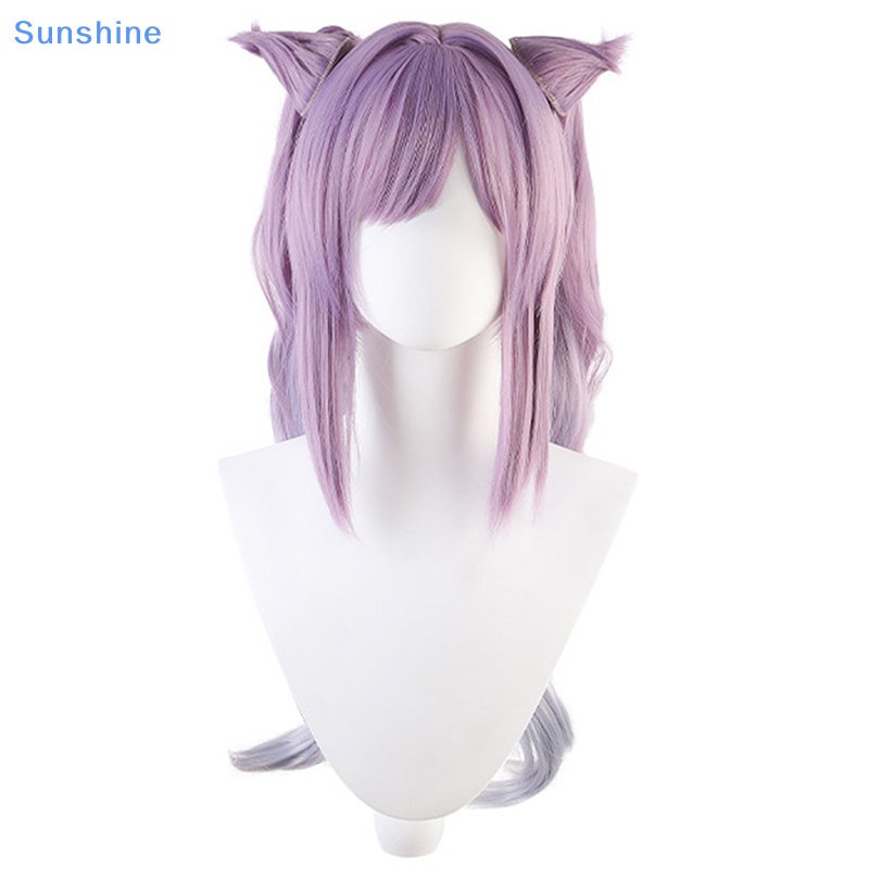 Tóc Giả Hóa Trang Nhân Vật Game Genshin Va Chạm Keqing Barbara