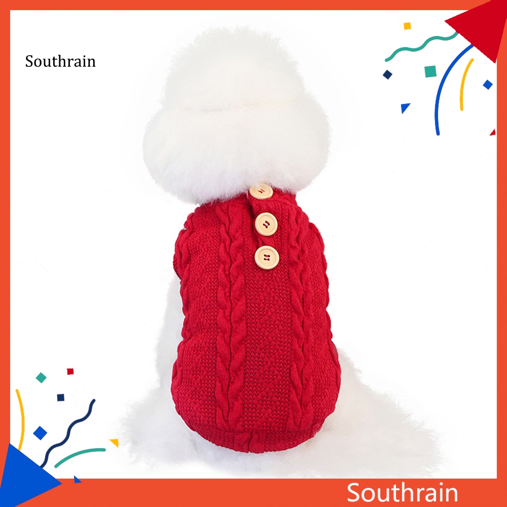 Áo Sweater Dệt Kim Giữ Ấm Mùa Thu Đông Cho Cún Cưng