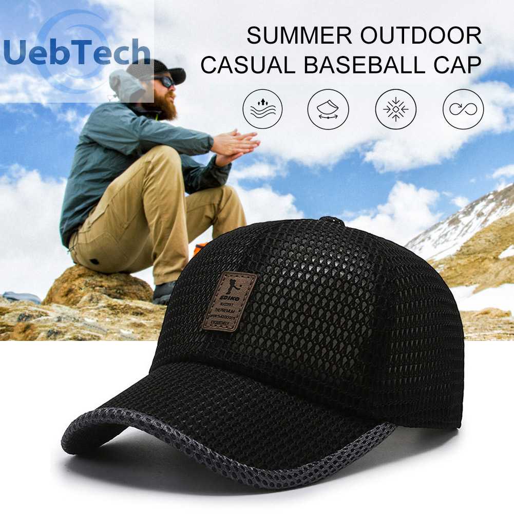 Mũ Lưỡi Trai Phối Lưới Thoáng Khí Thời Trang Mùa Hè Cho Nam Và Nữ