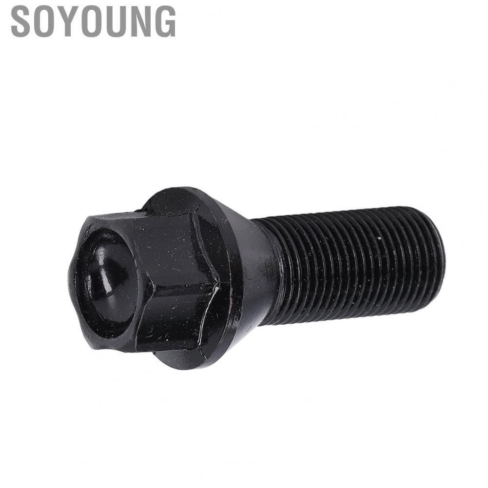 Soyoung Wheel Lug Bolt  Cold Forged Steel Locks Screw Black for Car