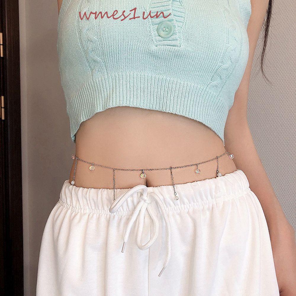 Dây Xích Đeo Hông Bằng Kim Loại Điều Chỉnh Được WMES15H Quyến Rũ Cho Nữ
