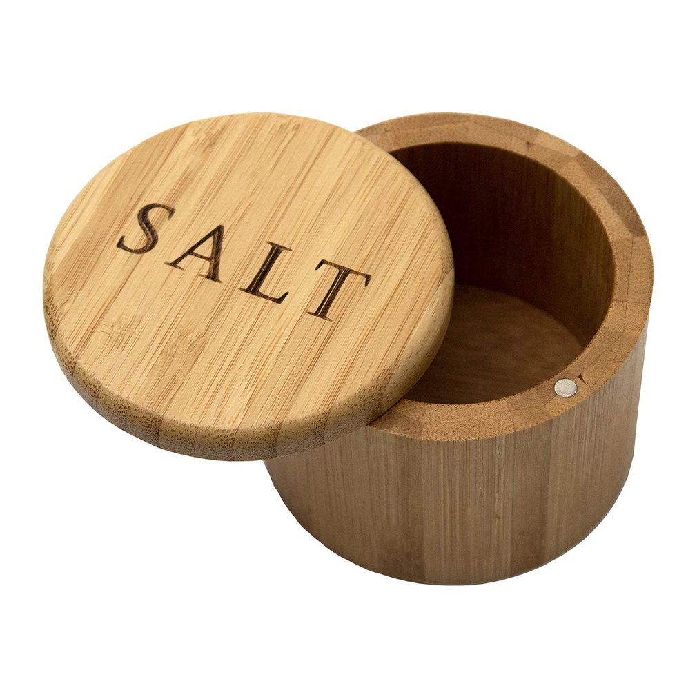 =Christmas=Kitchen Supplies Environmentally Friendly Bamboo Salt Shaker Seasoning Box