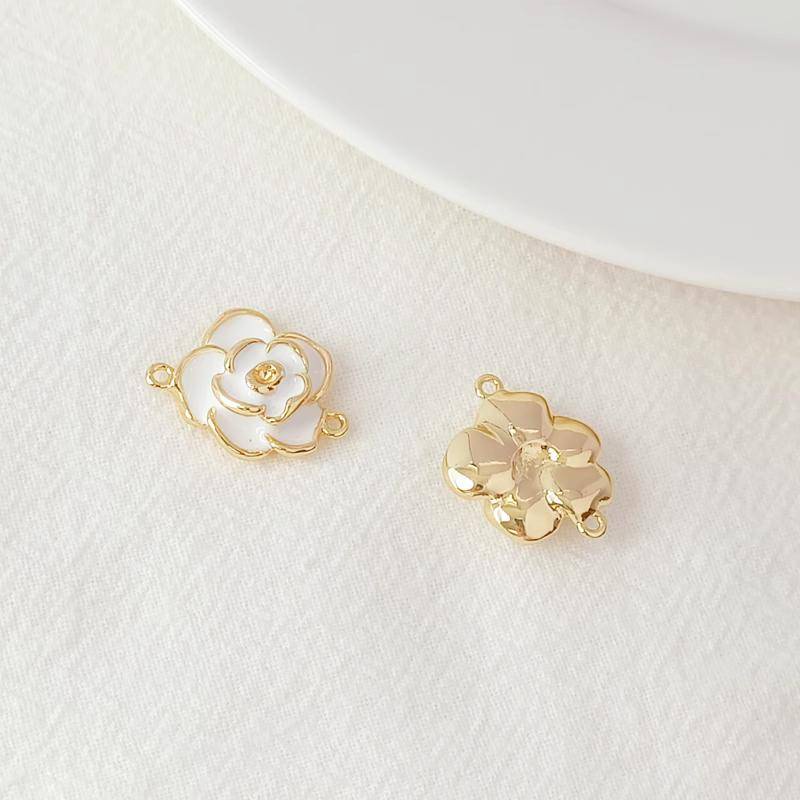 Mặt Dây Chuyền Bằng Đồng Mạ Vàng 14K Đính Đá Zircon Nhiều Màu Sắc