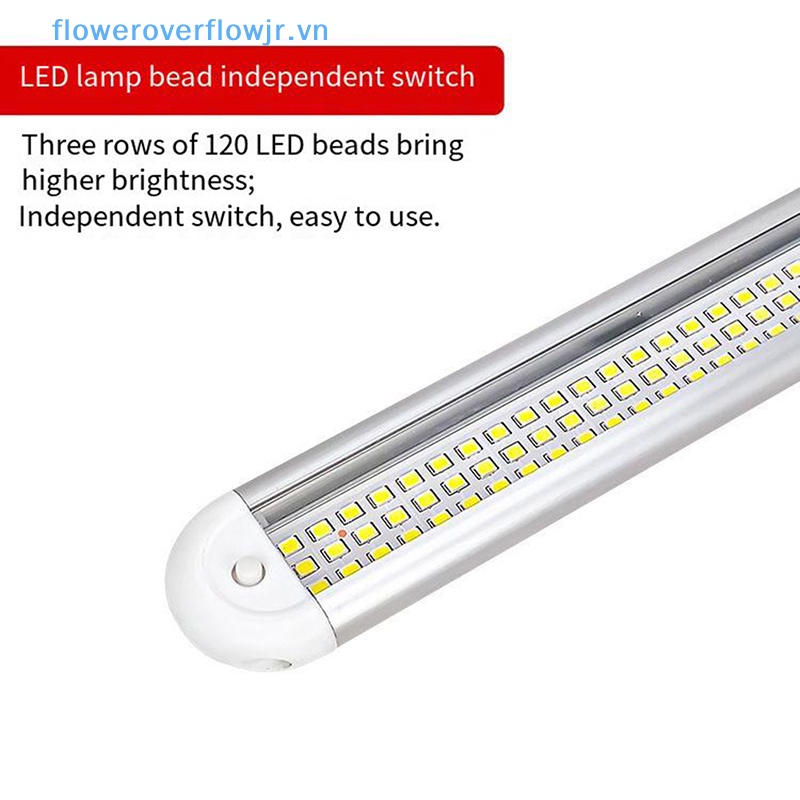 Dải Đèn Led 120 Bóng 12-85V Trang Trí Nội Thất Xe Hơi Có Công Tắc Bật / Tắt