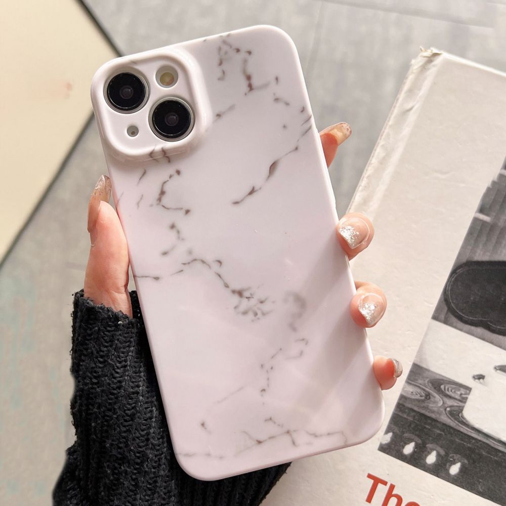 Ốp Điện Thoại TPU Chống Sốc Họa Tiết Cẩm Thạch Cho IPhone 11 14 13 12 Pro Max XR XS Max 7 8 Plus