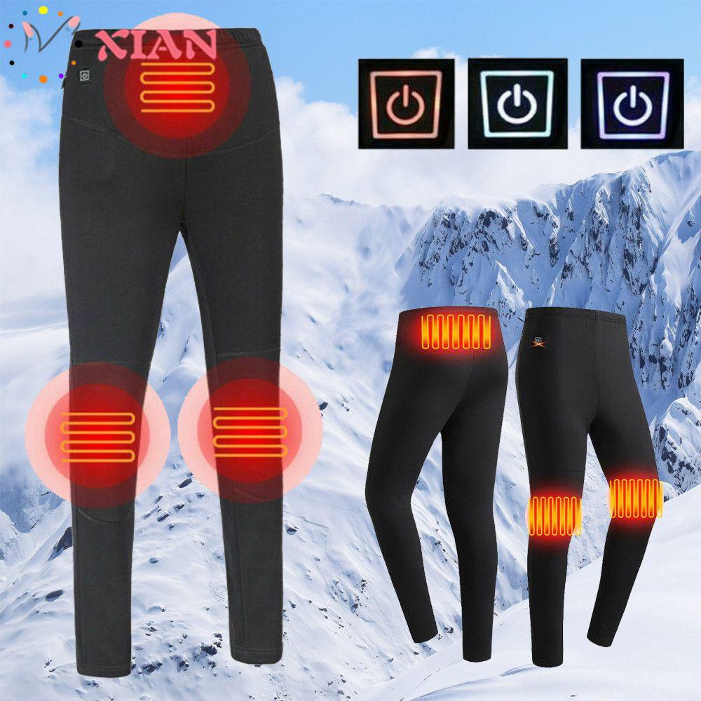 Quần Legging Giữ Ấm Chạy Điện USB Thời Trang Mùa Đông Dành Cho Nam Và Nữ