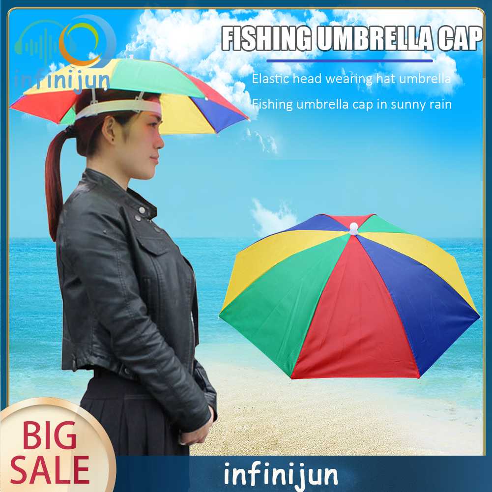 Mũ Dù Chống Nắng Gấp Gọn Điều Chỉnh Được Cho Hoạt Động Ngoài Trời