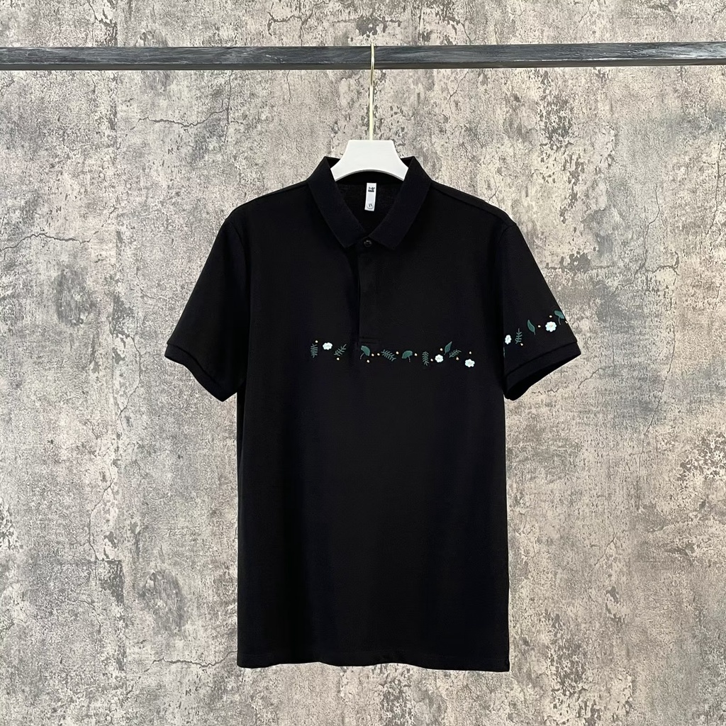 Áo Thun POLO Cotton Tay Ngắn Cỡ Lớn Đơn Giản Thời Trang Mùa Hè Cho Nam