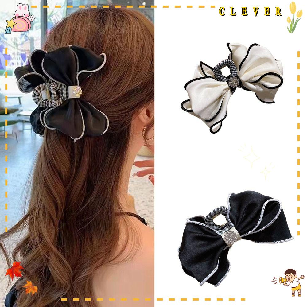 Kẹp Tóc Hình Nơ Hai Mặt Thời Trang Dành Cho Nữ