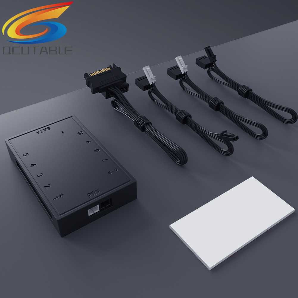Bộ Chia 1 Ra 10 Cổng 4 Pin PWM SATA Cho Máy Tính Ốp