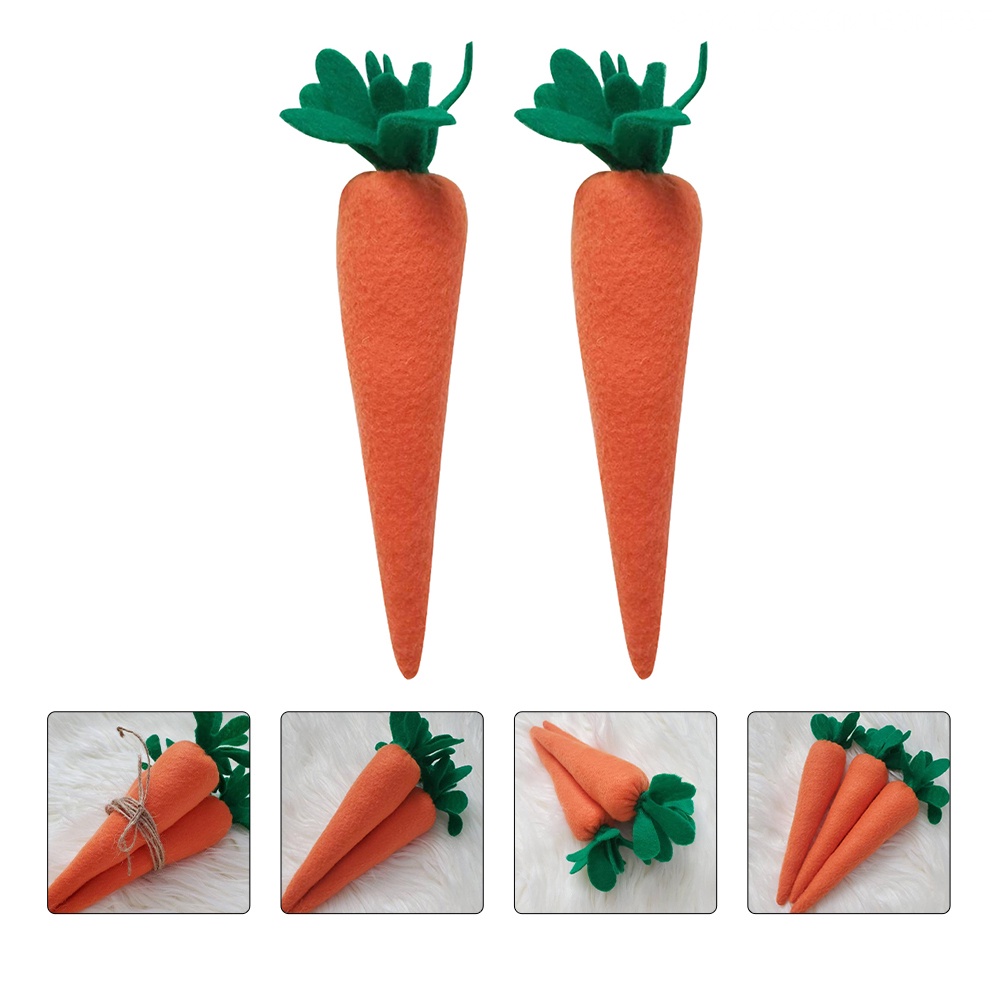 Bộ 2 Củ Cà Rốt Nhồi Bông Đáng Yêu