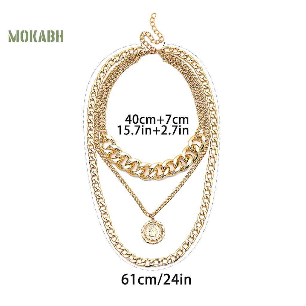 Vòng cổ Nữ Nhiều Lớp Phong Cách Hip Hop