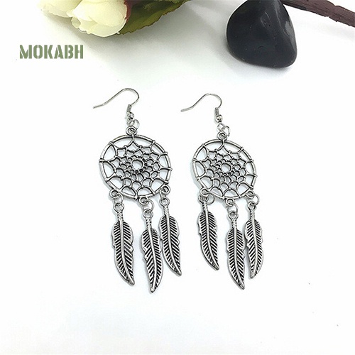 Bông Tai Dáng Dài Hình Dreamcatcher Phong Cách Bohemian Thời Trang Cho Nữ