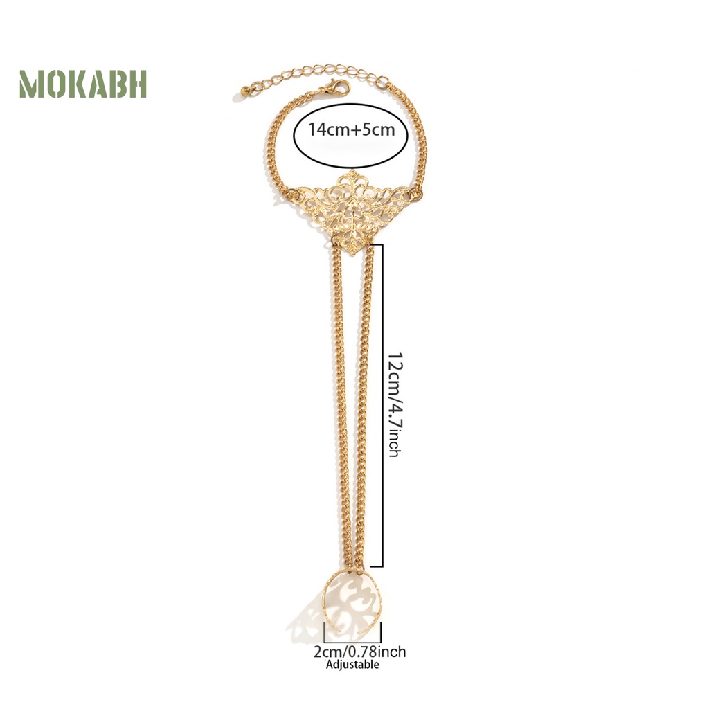 [Mới] Vòng Đeo Tay Dạng Hở Có Thể Điều Chỉnh Trang Trí Hình Đầu Lâu Cá Tính Đơn Giản Thời Trang Không Phai Màu Dành Cho Bạn Nữ