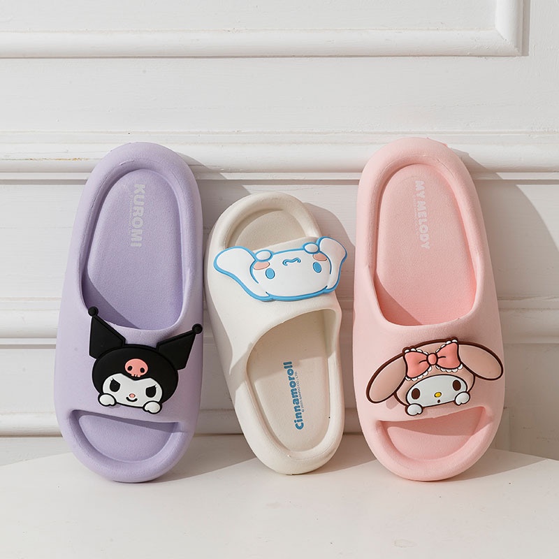 SANRIO Kulomi Dép Chống Trượt Thời Trang Mùa Hè Cho Gia Đình