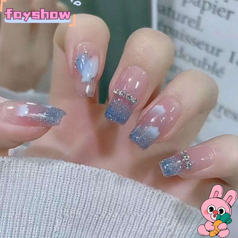 Hộp 24 Móng Tay Giả Che Phủ Toàn Diện Tháo Rời Được Tiện Dụng