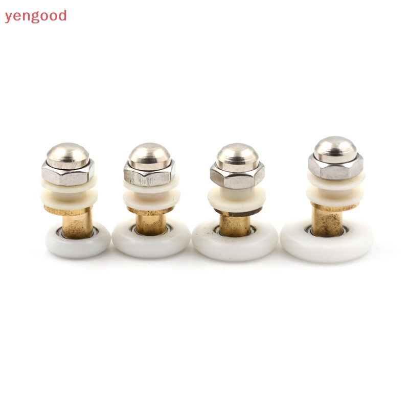 Set 4 Bánh Xe Ròng Rọc Đường Kính 19 / 23 / 25 / 27mm Chuyên Dụng Cho Cửa Nhà Tắm