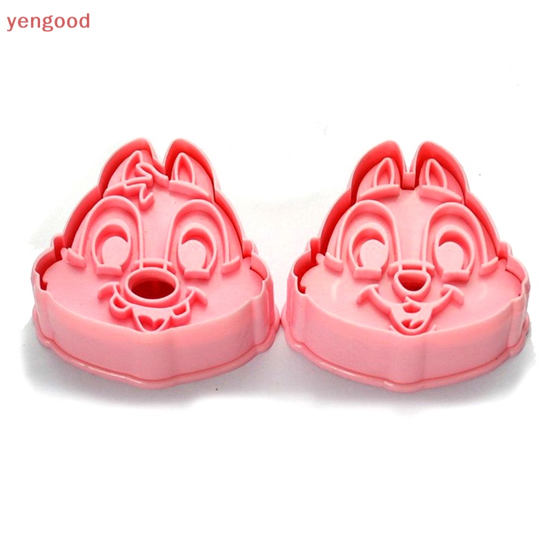 Set 2 Khuôn Cắt Bánh Quy Hình Động Vật 3D Dễ Thương