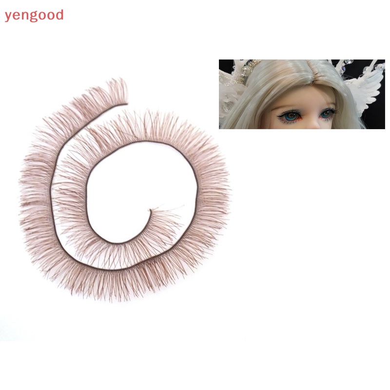 Set 5 Cặp Lông Mi Giả Màu Đen / Vàng / Nâu Dành Cho Búp Bê