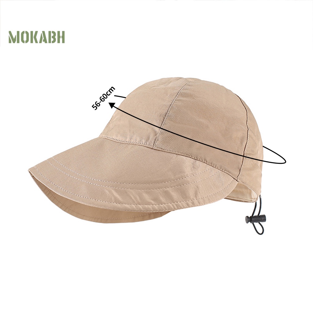 Mũ Rộng Vành Chống Nắng Bằng Chất Liệu Mềm Mại Màu Trơn Thiết Kế Dây Rút Tùy Chỉnh Nhanh Khô Thời Trang Mùa Hè Cho Nữ