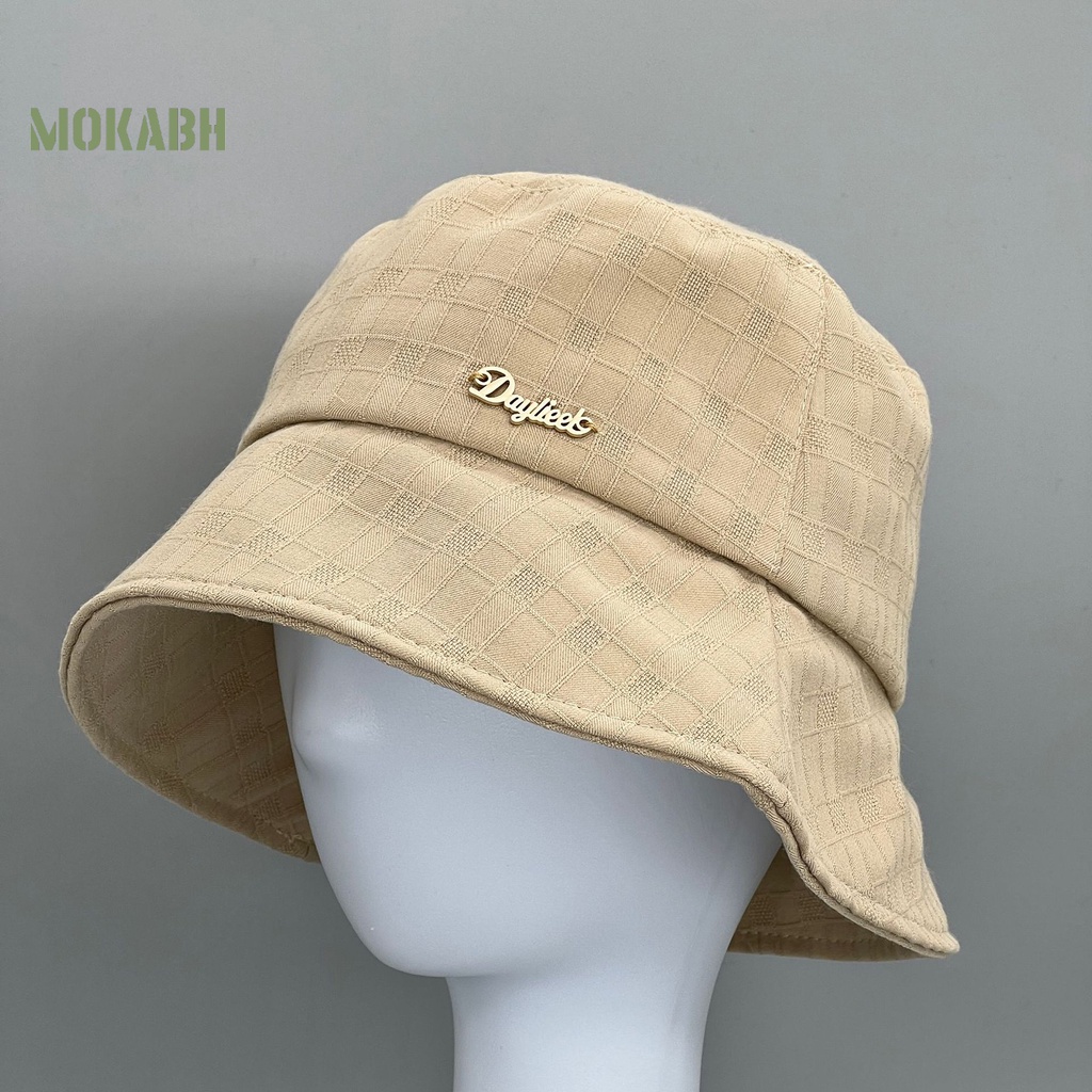 Nón Tai Bèo Thoáng Khí Họa Tiết Sọc Caro Màu Sắc Thời Trang Mùa Hè Cho Nữ