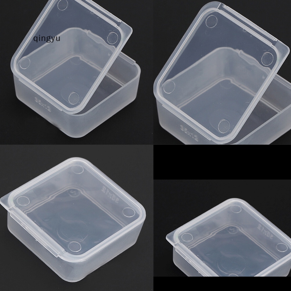 Bộ 5 Hộp Nhựa Vuông Trong Suốt Đựng Đồ Đa Năng Tiện Dụng