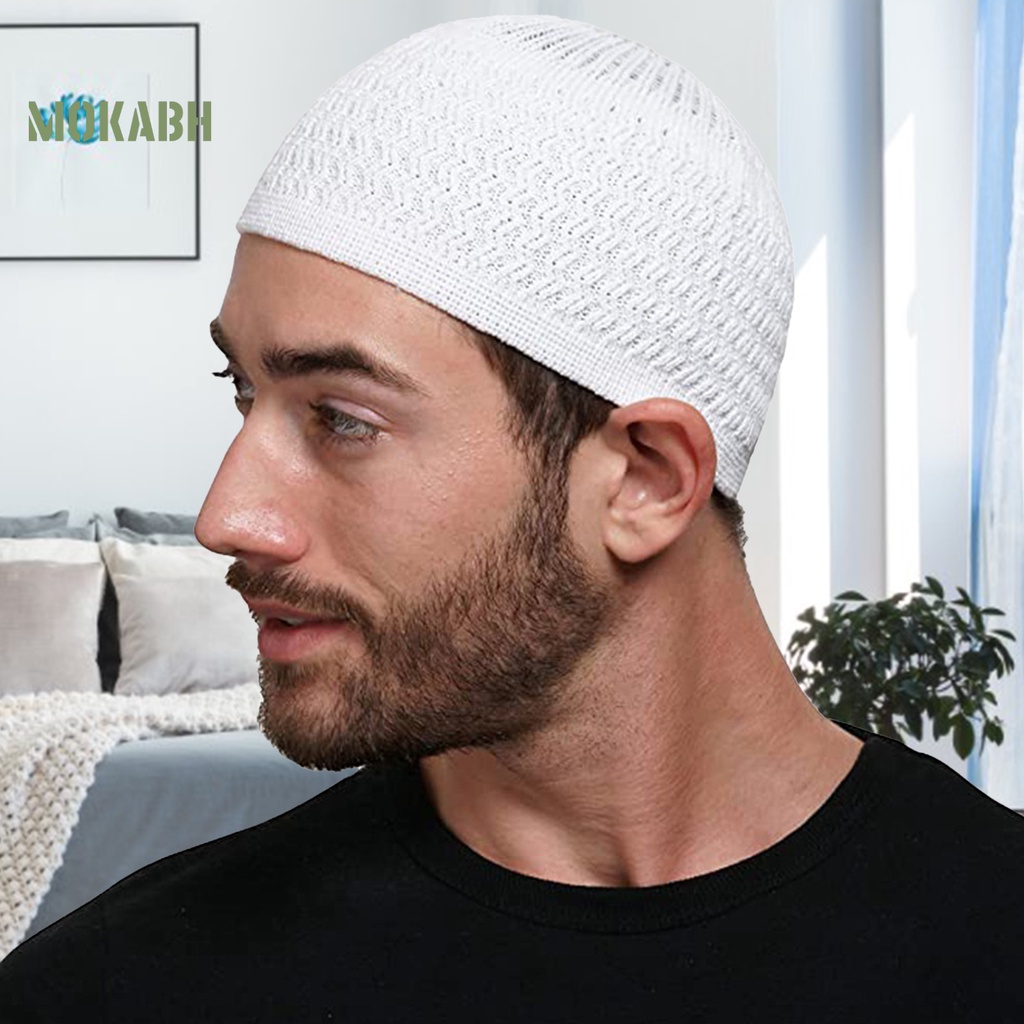 [Mok Abh] Mũ Len Tròn Họa Tiết Gợn Sóng Truyền Thống Cổ Điển Cho Nam Và Nữ