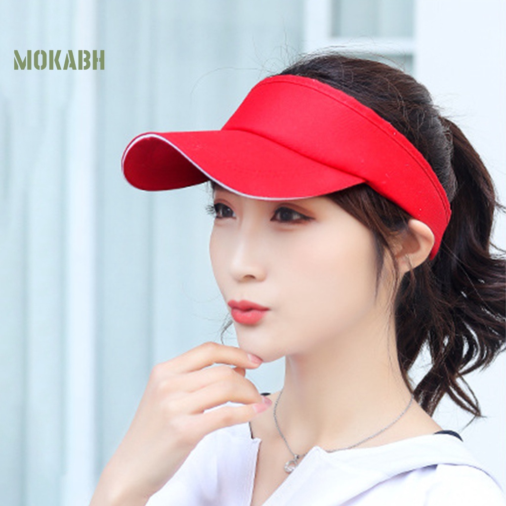 Mũ Tennis Thể Thao Hở Chóp Màu Trơn Điều Chỉnh Được Kích Thước Thời Trang Unisex