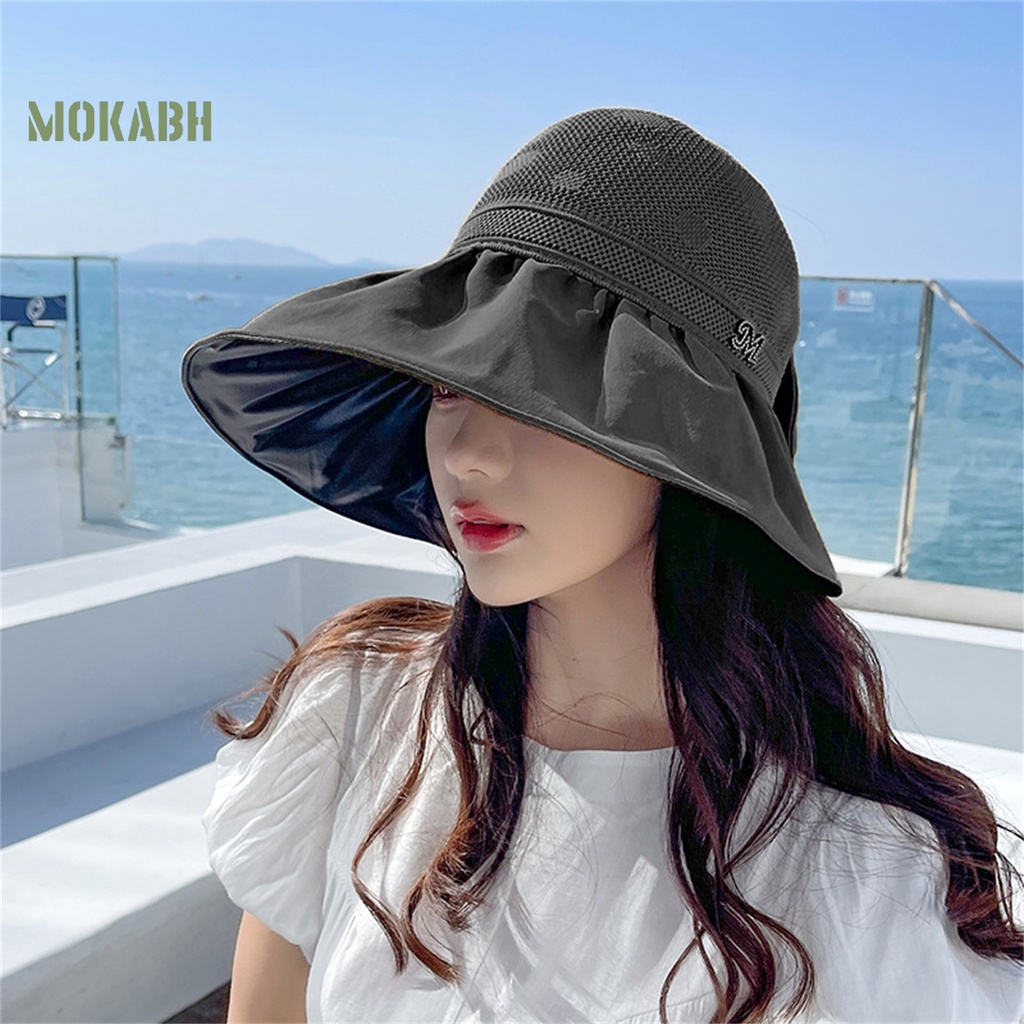 [Mok Abh] Mũ Lưỡi Trai Nửa Đầu Một Kích Thước Dùng Đi Biển Mùa Hè