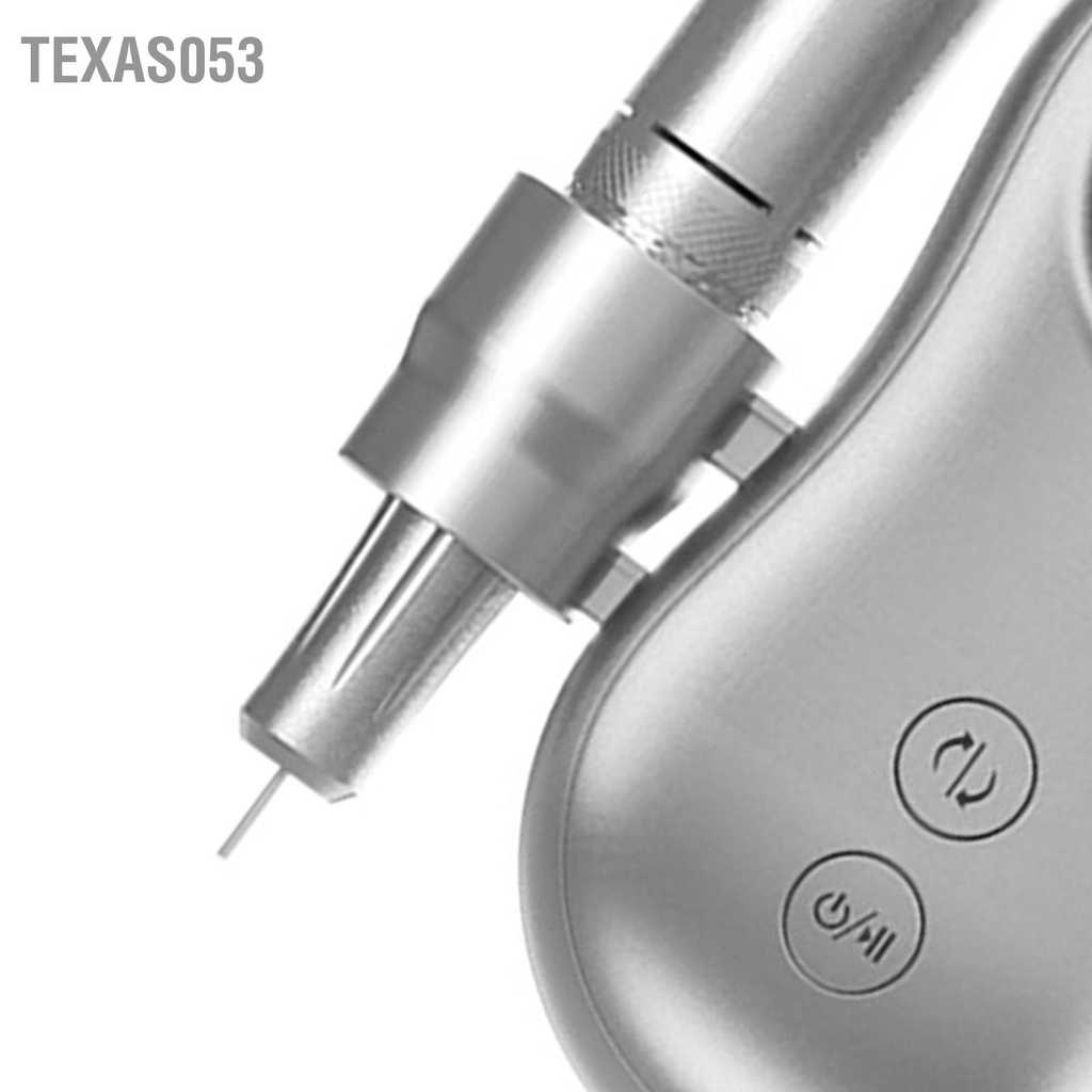 Texas053 Máy khoan móng tay 35000RPM Màn hình LCD đánh bóng điện có thể sạc lại USB với 6 bit