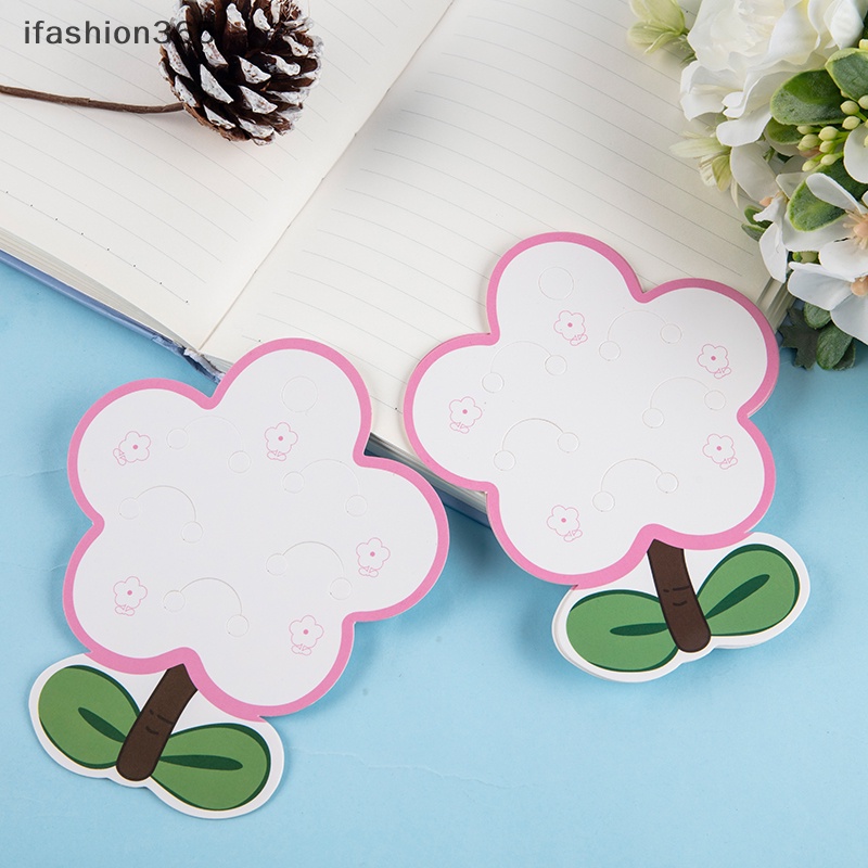 Set 50 Thẻ Giấy Hình Hoa Làm Kẹp Tóc Trang Sức Thủ Công DIY