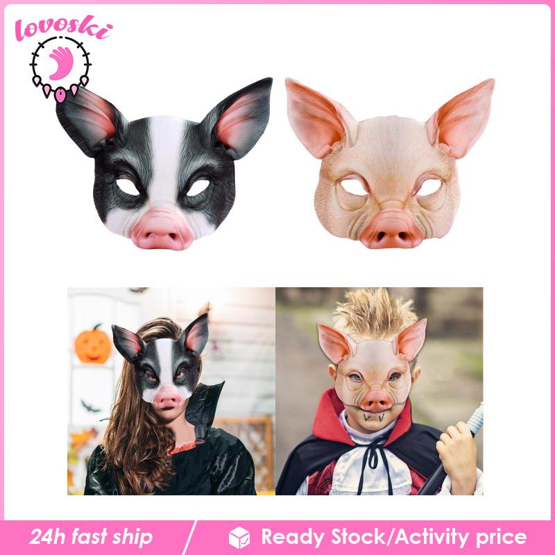 Mặt Nạ Nửa Mặt Hóa Trang Động Vật Cho Người Lớn
