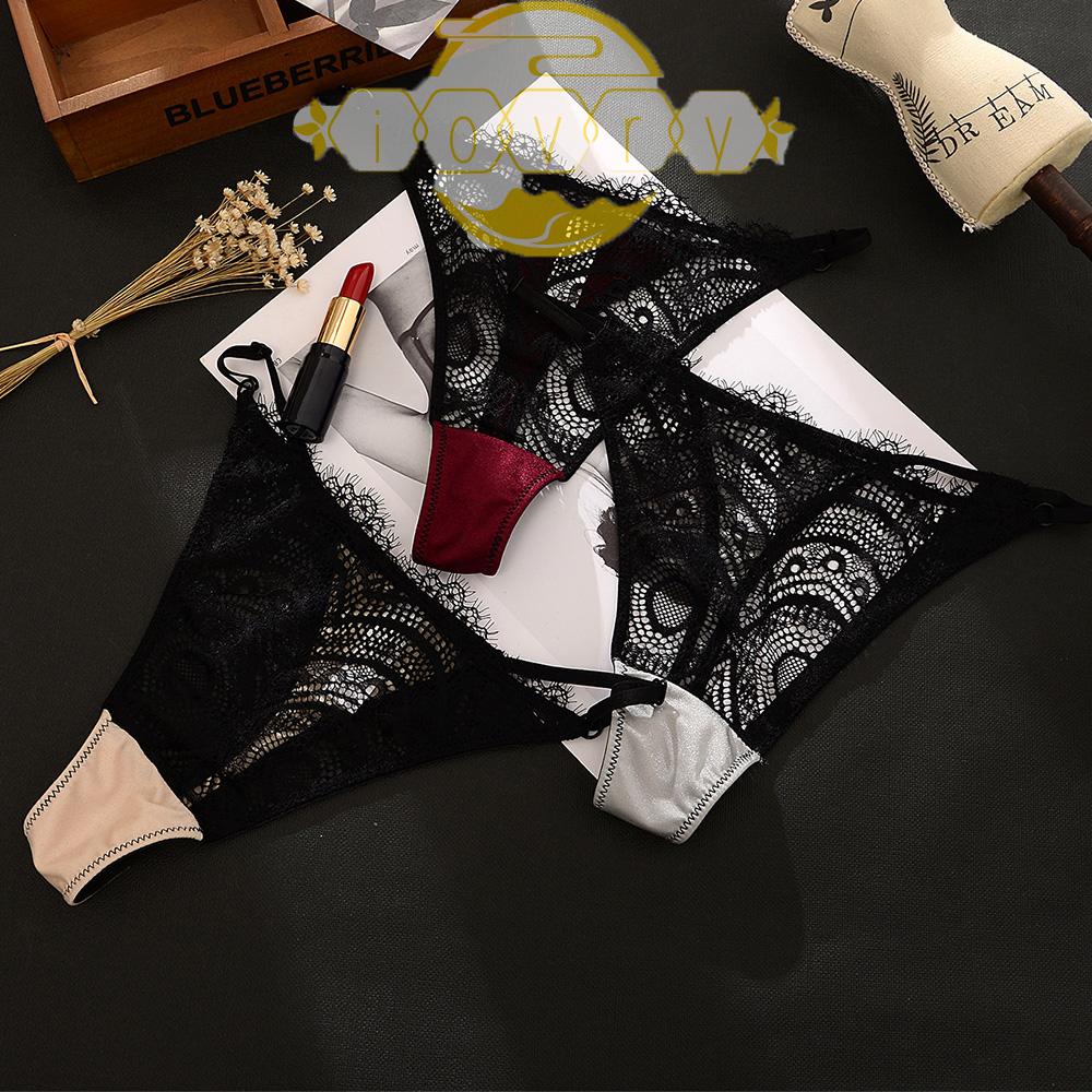 Quần Lót Ren Hoa Trong Suốt Lưng Thấp Thiết Kế Quyến Rũ Cho Phái Nữ