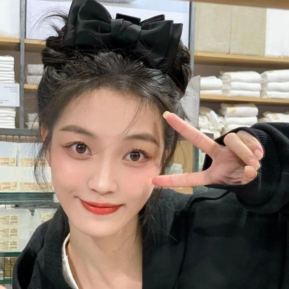 Kẹp Tóc Hình Nơ Lớn Phong Cách Hàn Quốc Dành Cho Nữ H7L9